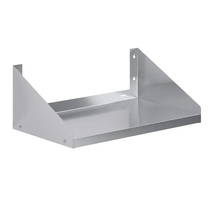 18 in. W x 30 in. D Stainless Steel Microwave Shelf, Kitchen, Restaurant, Decorative Wall Shelf