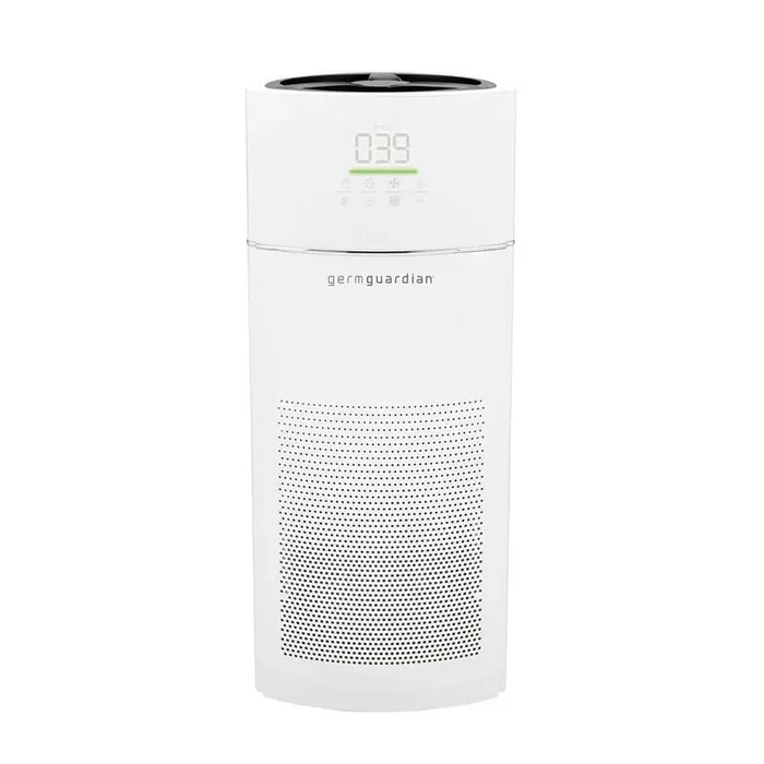1943 sq. ft. Air Purifier in White with 360-Degree HEPA Filter, Air Quality Monitor, Timer for Large Rooms