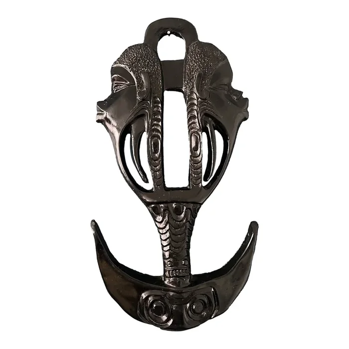 1950s Vintage African Tribal Anchor Wall Plaque