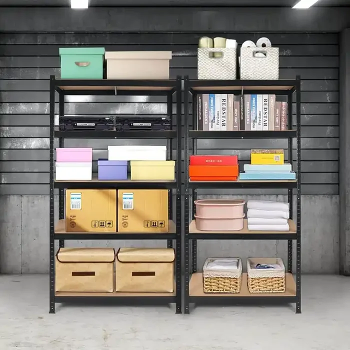 2000 lbs. Capacity Garage Storage Shelves Heavy Duty Shelf for Kitchen in Black