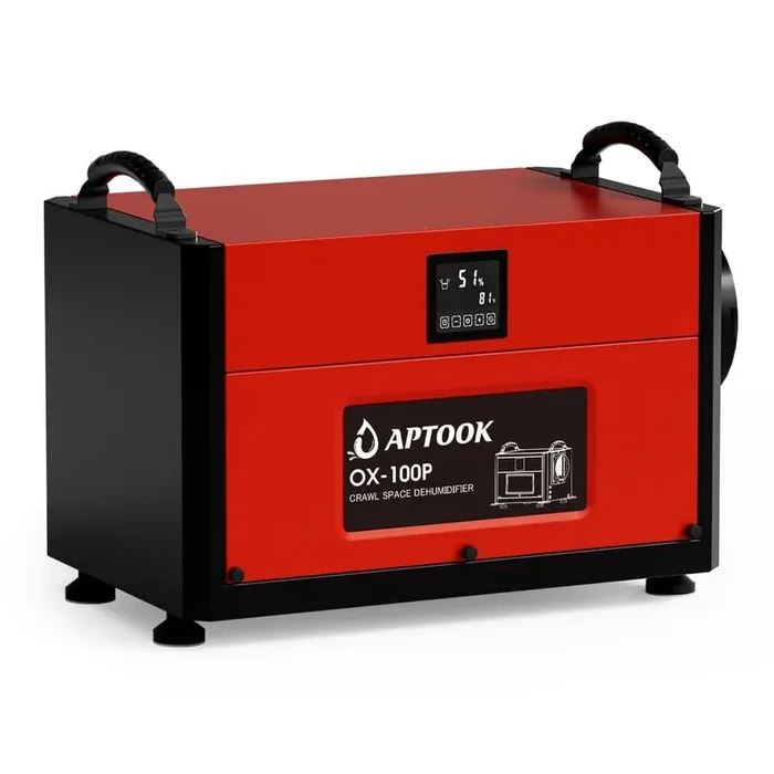 210 pt. 6,000 sq. ft. Bucketless Commercial Dehumidifier in. Reds/Pinks with Auto Defrost for Basement, Crawl Space