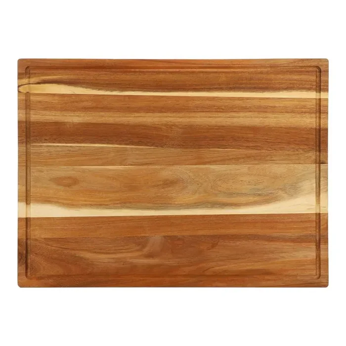 24 in. x 18 In. Brown Acacia Wood Large Cutting, Prep and Serving Board