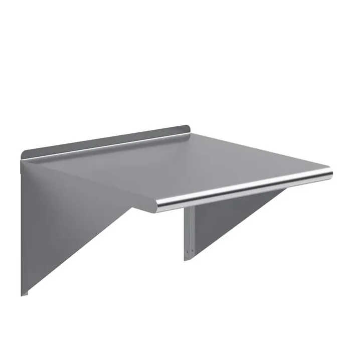 24 in. x 24 in. Stainless Steel Wall Shelf Kitchen, Restaurant, Garage, Laundry, Utility Room Metal Shelf with Brackets