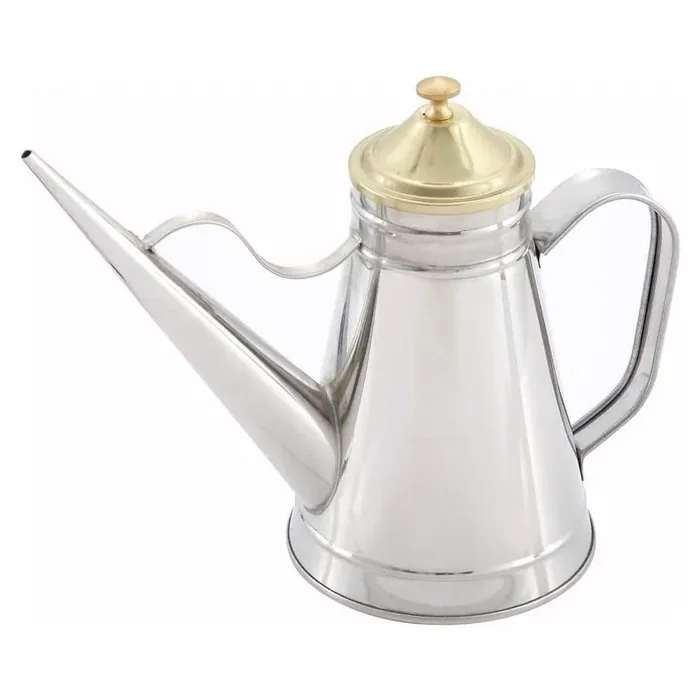 24 oz. Brass Oil Can with Cover