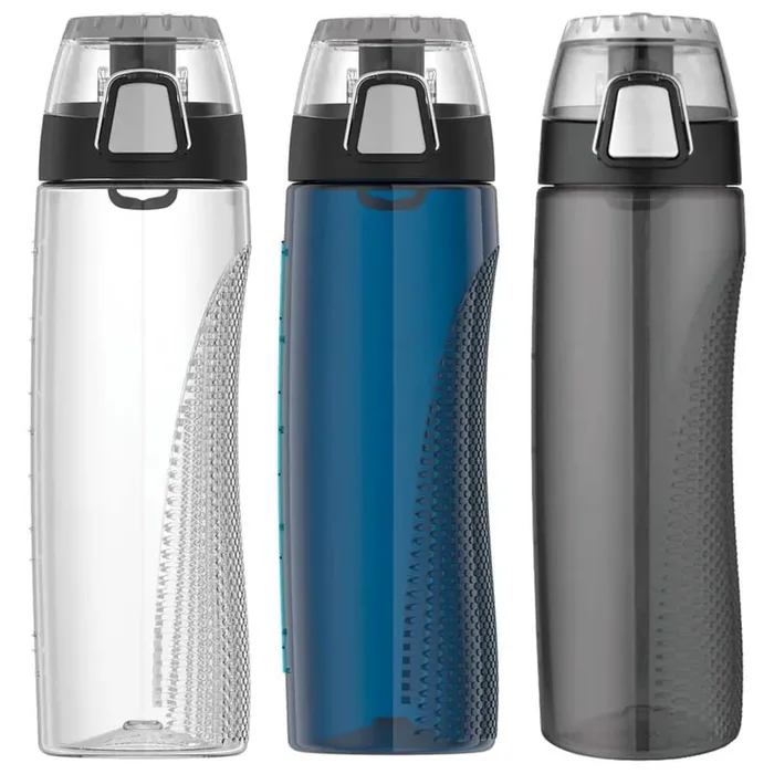 24 oz. Tritan Plastic Water Bottle with Meter (Set of 3)