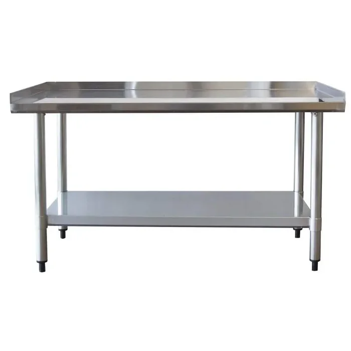 24 x 48 in. Upturned Edge Stainless Steel Kitchen Utility Table