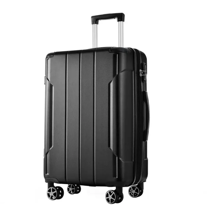 29.9 in. Black ABS Hardside Luggage Spinner Expandable Suitcase with 3-Digit TSA Lock, 3-Step Telescoping Handle