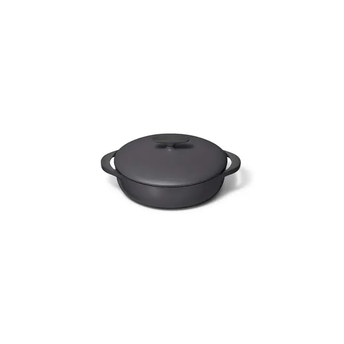 3.5 Qt. Charcoal Cast Iron Braiser with Domed Lid