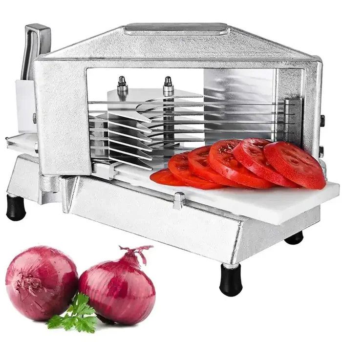 3/8 in. Commercial Tomato Slicer Heavy Duty Tomato Slicer Tomato Cutter Vegetable Chopper for Restaurant or Home Use