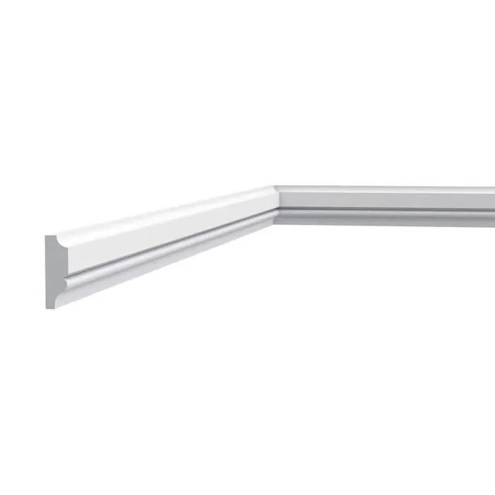 3/8 in. D x 1-1/4 in. W x 78-3/4 in. L. Primed White Plain Polystyrene Panel Moulding (45-Pack)