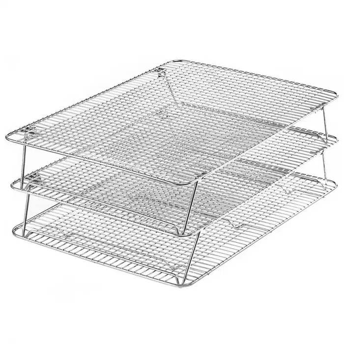 3-Tier 16.5 in. x 12 in. Stainless Steel Stackable Cooling Rack for Baking, Wire Cooling Rack for Oven
