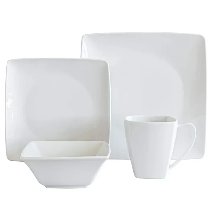 32-Piece White Porcelain Dinnerware Set (Service for 8)