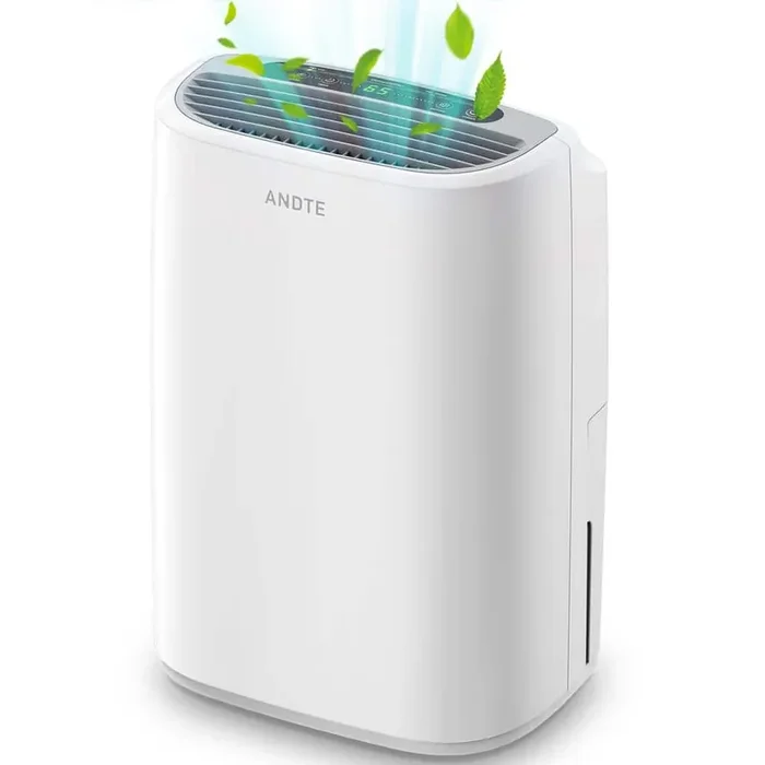 34 Pt. 2500 sq. ft. Large Home Dehumidifier With Drain and Water Tank, Indoor, White