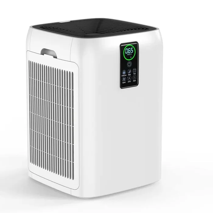 3600 sq. ft. HEPA-True Personal Console Air Purifier in Whites, Activated Carbon, 99.97% Cleaner, 385CFM for Medium Room