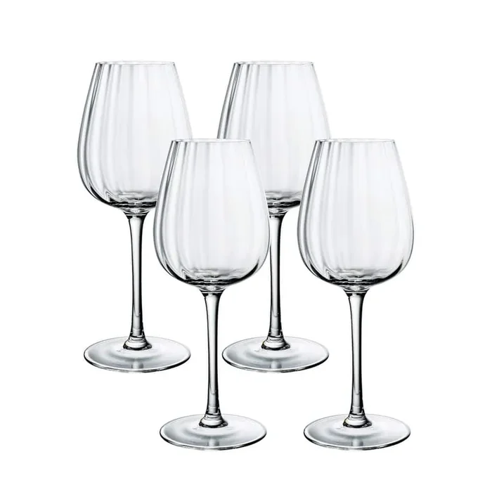 4.25 oz. Rose Garden White Wine Glass Set (Set of 4)
