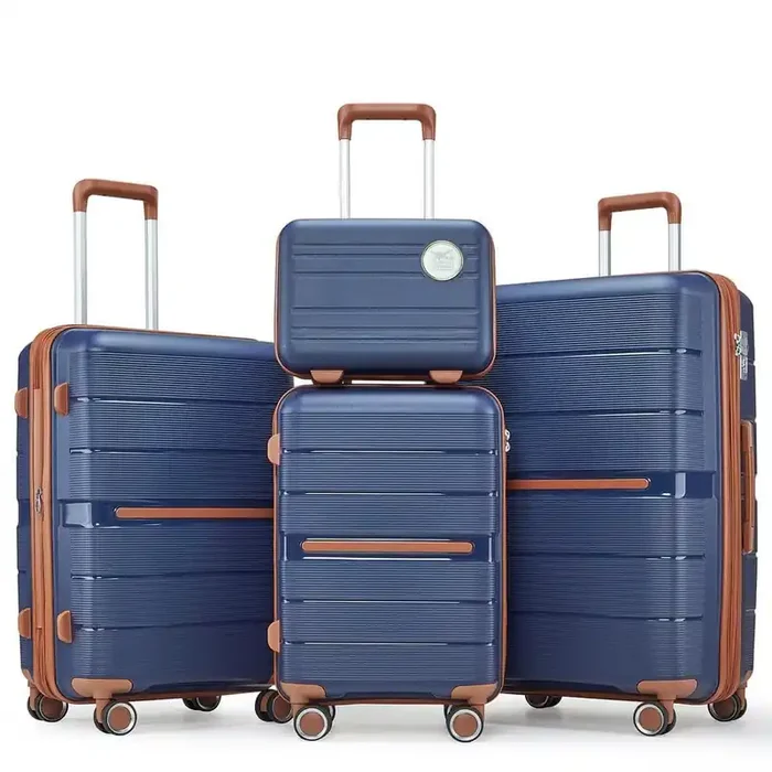 4-Piece Luggage Set (14/20/24/28) PP Lightweight and Durable Expandable suitcase