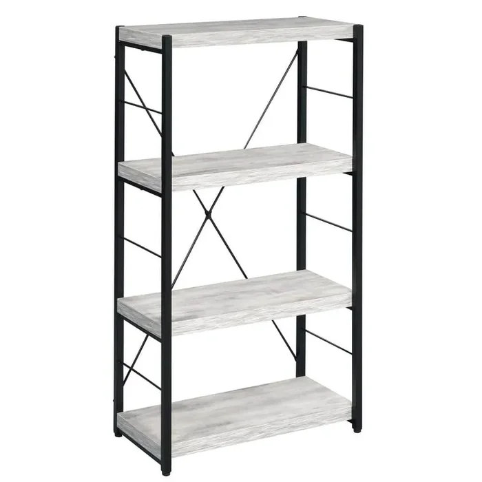 4-Tier Kitchen Pantry, Bookcase for Kitchen, Living Room, Study, Office in Grey
