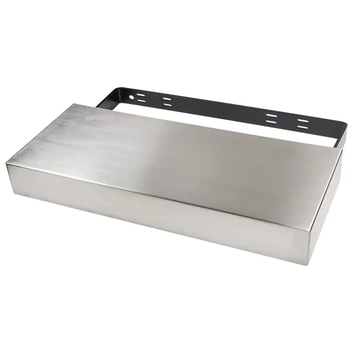 40 in. x 10 in. x 3 in. Stainless Steel Floating Shelf Kit