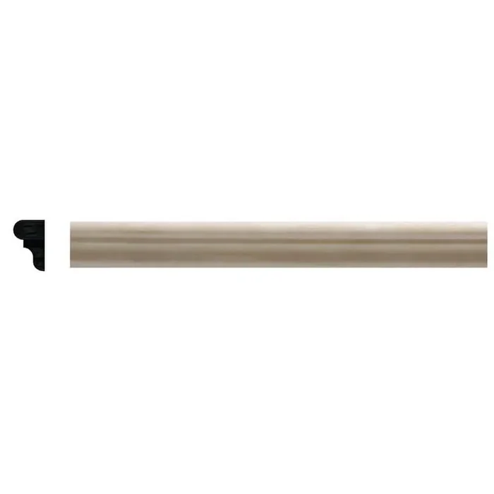 41-4WHW .25 in. D X .406 in. W X 47.5 in. L Unfinished White Hardwood Colonial Chair Rail Moulding