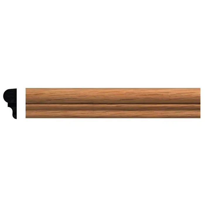 5/16 in. x 11/16 in. x 96 in. Red Oak Panel Colonial Moulding