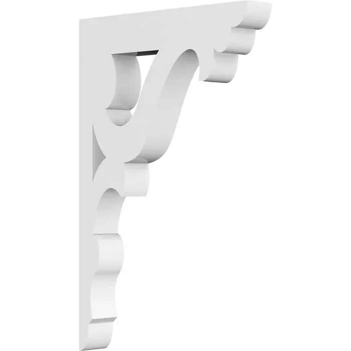 5/8 in. W x 6 in. H x 4 in. D PVC Cornelia Bracket
