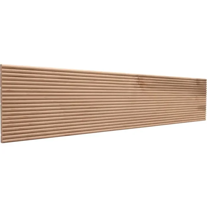 5 in. D x 0.438 in. W x 36 in. L Unfinished Ambrosia Maple Wood Beaded Panel Moulding