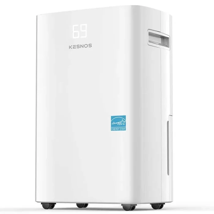 50 pt. 4,500 sq. ft. Energy Star High Humidity Dehumidifier in White with Bucket and Drain Hose for Bedroom, Basement