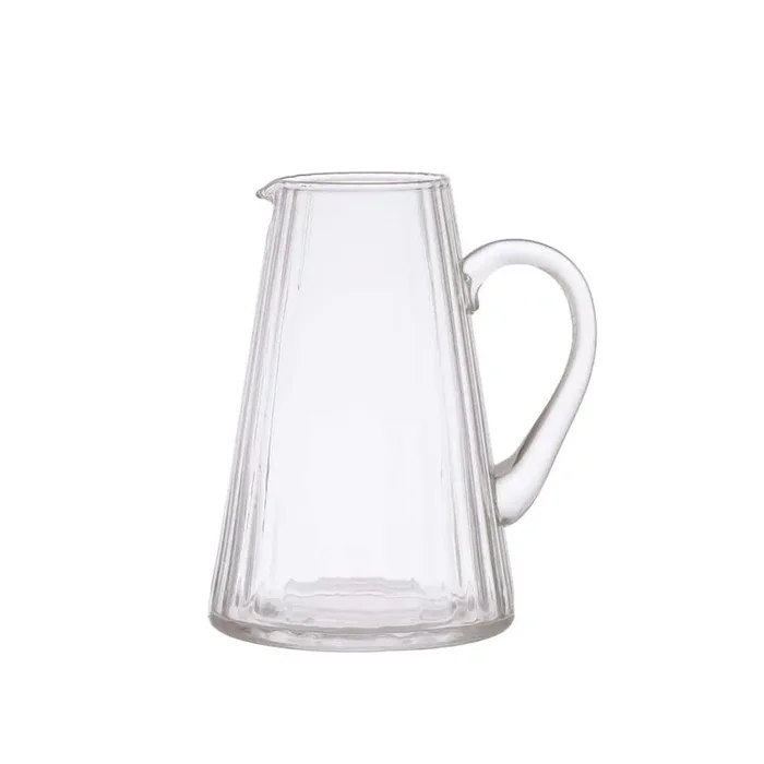 60 fl.oz Clear Ribbed Glass Pitcher