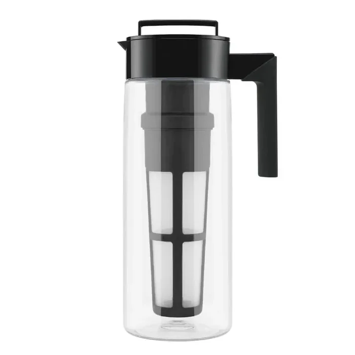 64 oz. Cold Brew Black Tritan Plastic Clear Coffee Maker