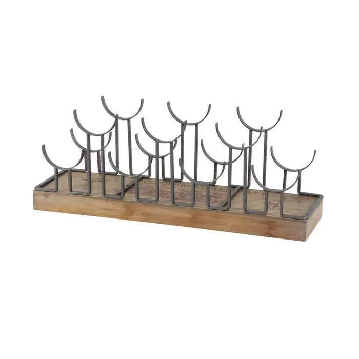 7- Bottle Brown Wine Rack