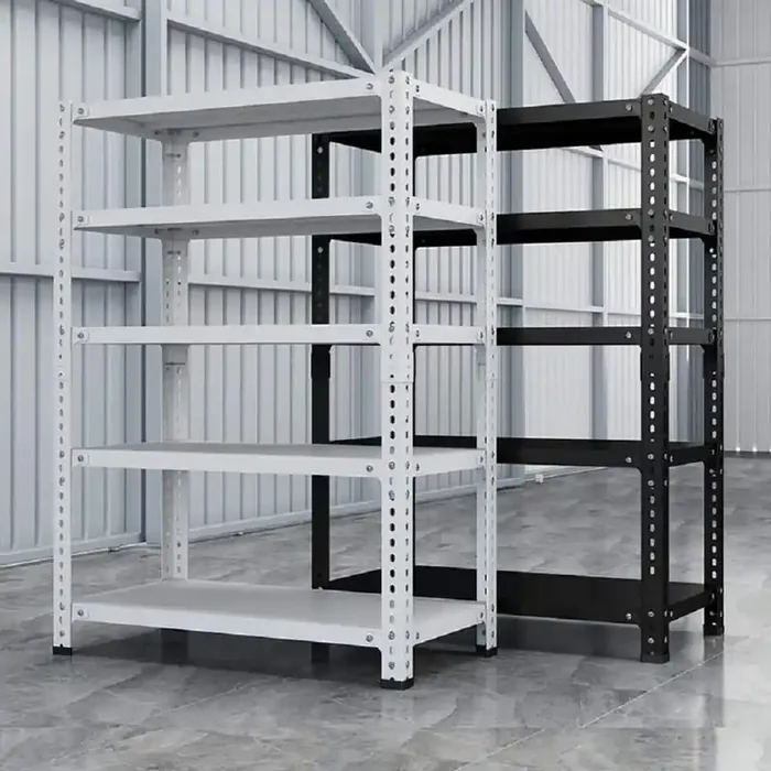 70.86 in. H 5-Shelf White Metal Pantry Organizer Household Garage Storage Rack with Adjustable Shelves