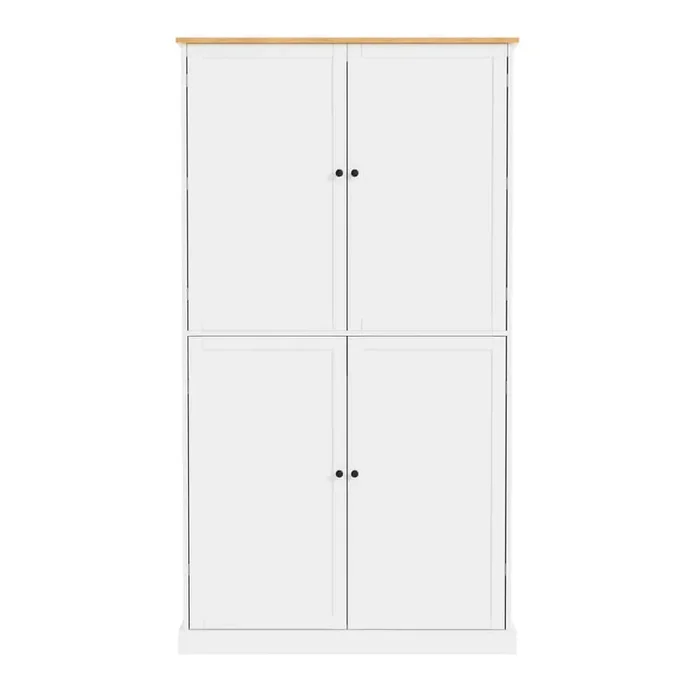 71.3 in. H Freestanding White Kitchen Pantry Pantry Organizer with 2 Drawers, 2 Adjustable Shelves, 8 Door Shelves