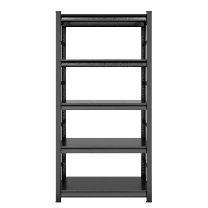 72 in. Storage Shelves, 5-Shelf Metal Adjustable Shelving Units and Pantry Organizer Kitchen Garage Shelf, Black