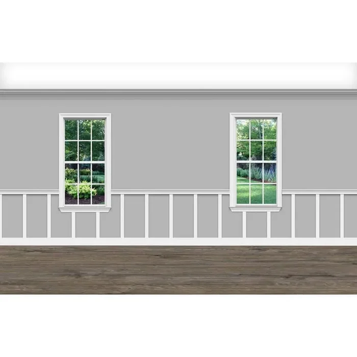 .75 in. D x 36 in. W x 92 in. L Unfinished Aspen Wood Katelyn Wainscot Kit Panel Moulding