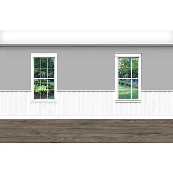 .75 in. D x 40 in. W x 92 in. L Unfinished Aspen Wood Kessler Wainscot Kit Panel Moulding