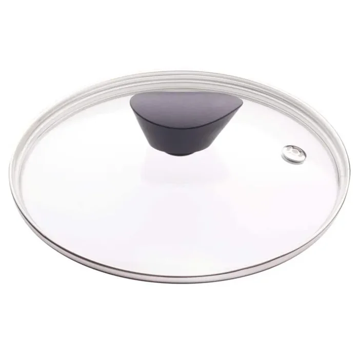 8 in. Earth Frying Pan Lid in Tempered Glass