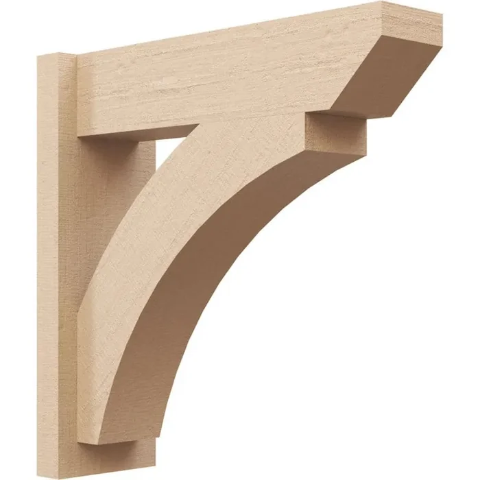 8 in. x 18 in. x 18 in. Thorton Slat Rough Cedar Woodgrain Timberthane Polyurethane Outlooker, Primed Tan