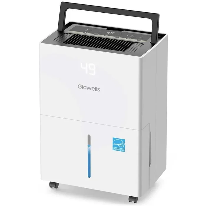82 pt. 5,500 sq. ft. Energy Star Dehumidifier with Bucket for Wetroom, Basement and Garage with Auto Defrost in White