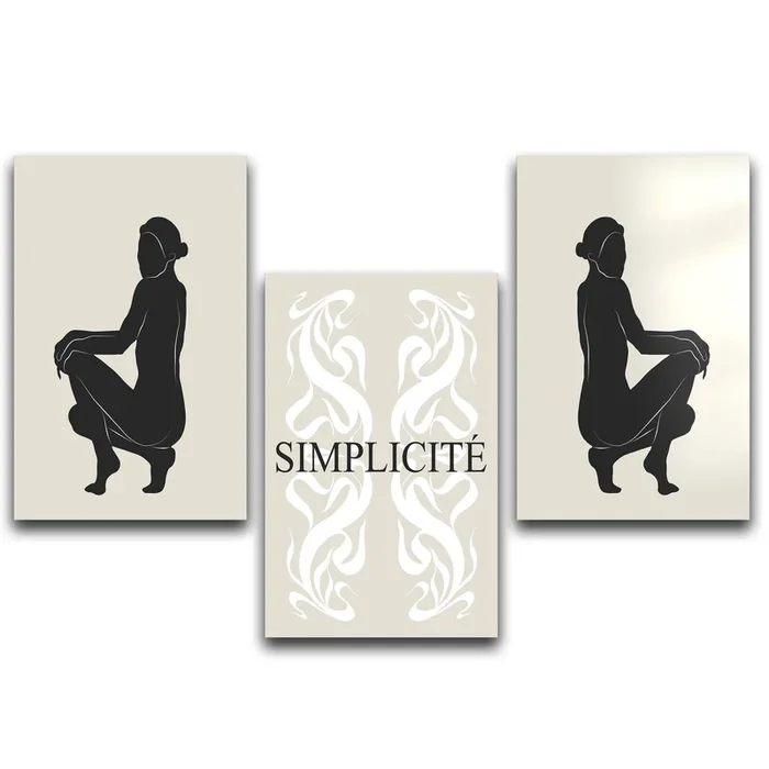 .”Simplicite”. Contemporary Gallery Collection Glass Wall Art