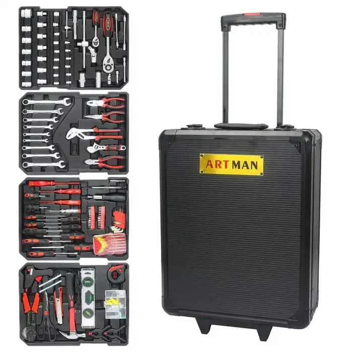 899-Piece Metric Toolsets with Black Portable Hand Toolbox