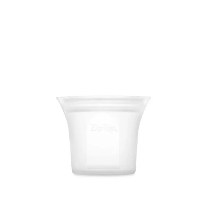 9 oz. Frost Reusable Silicone Short Cup Zippered Storage Container