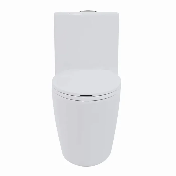 ADA Height Dual Flush Toilet in White 1.1/1.6 GPF with Warm Bidet Attachment, Multi Clean & Nozzle Guard