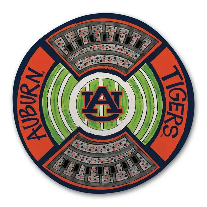 Auburn Football Stadium Melamine Platter
