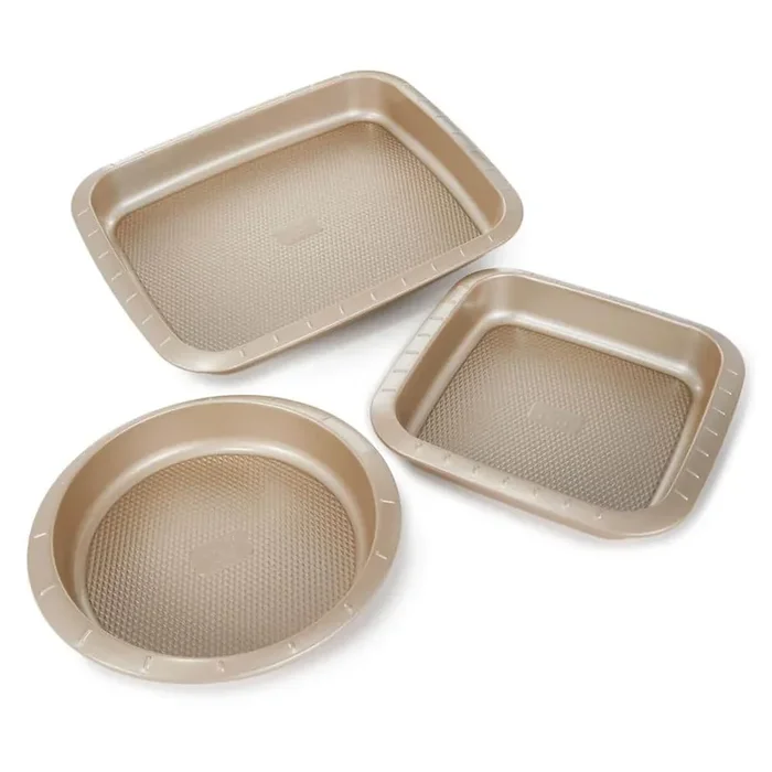 Balance 3-Piece Carbon Steel Nonstick Cake Pan Bakeware Set