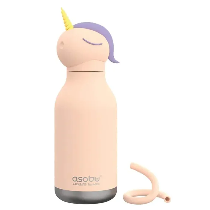 Bestie Bottle 16 oz. Pink Unicorn Stainless Steel Insulated Water Bottle