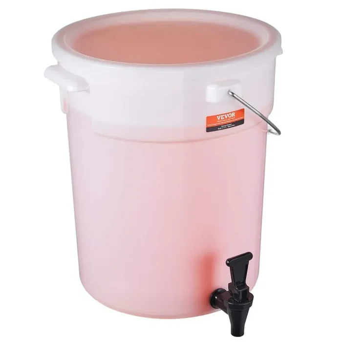 Beverage Dispenser 5 Gal. Drink Dispensers Plastic Juice Dispenser with Spigot and Lid Iced Tea Juice Water Dispenser