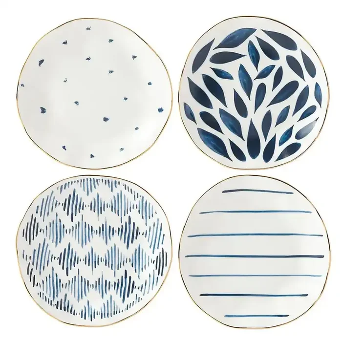 Blue Bay White Tidbit Plate (Set of 4)