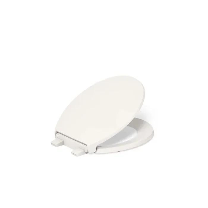 Border Round Toilet Seat in Biscuit