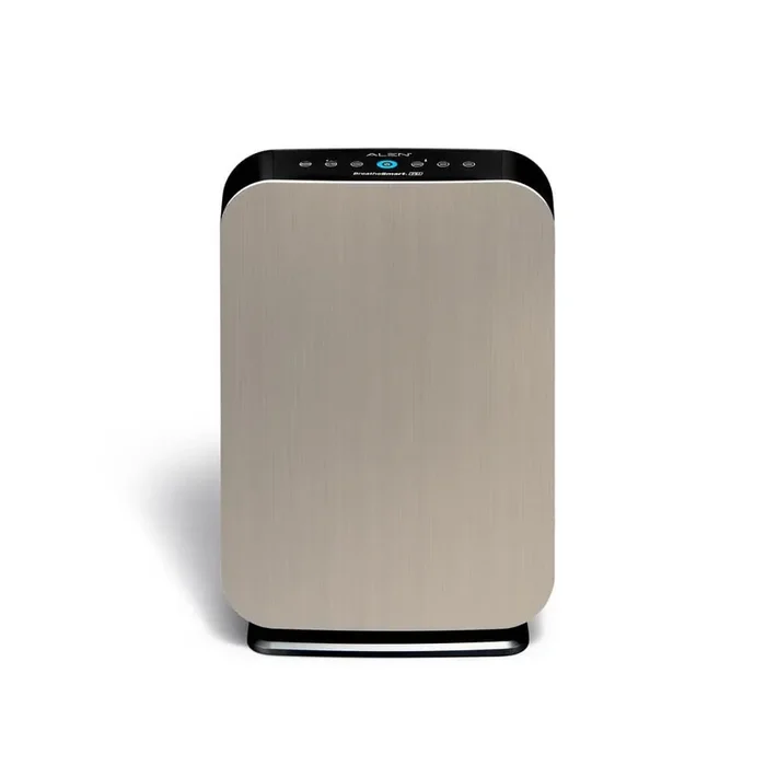 BreatheSmart 75i 1300 sq. ft. HEPA Console Air Purifier with Pure Filter for Allergens, Dust and Mold in Metallics