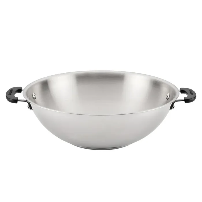 Brilliance Induction Wok, 14 in. Stainless Steel